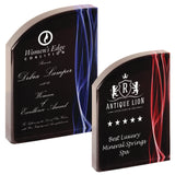 Premier - 1" thick Red and Blue Vapor Wave Self-Standing Acrylics | 2 SIZES