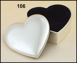 Airflyte Matte Silver Jewelry Boxes with Dark blue felt lining | 2 SHAPES