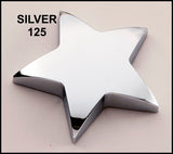 Airflyte Polished Metal Star paperweights