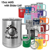 15 oz. Polar Camel Insulated Mug with Slider Lid | 17 COLORS