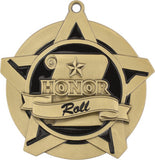 2-1/4" Super Star Series Award Honor Roll Medals on 7/8" Neck Ribbons
