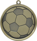 2-1/4" Mega Series Soccer Award Medals on 7/8" Neck Ribbons