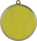2-1/4" Mega Series Softball Award Medals on 7/8" Neck Ribbons