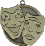 2-1/4" Mega Series Drama Award Medals on 7/8" Neck Ribbons