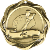 3" Fusion Art Award Medals on 1-1/2" Wide Neck Ribbons