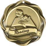 3" Fusion Reading Award Medals on 1-1/2" Wide Neck Ribbons