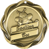 3" Fusion Spelling Bee Award Medals on 1-1/2" Wide Neck Ribbons