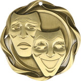 3" Fusion Drama Award Medals on 1-1/2" Wide Neck Ribbons