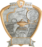 Shield Series Silver and Gold Sport Activity Resin Plates | 24 STYLES