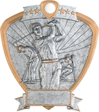 Shield Series Silver and Gold Sport Activity Resin Plates | 24 STYLES