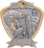 Shield Series Silver and Gold Sport Activity Resin Plates | 24 STYLES