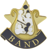 Die Struck Enamel Filled Band Lapel Pin