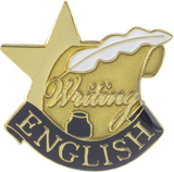 Die Struck Enamel Filled English Lapel Pin