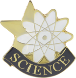 Die Struck Enamel Filled Science Lapel Pin