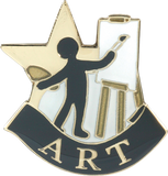 Die Struck Enamel Filled Art Lapel Pin