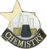 Die Struck Enamel Filled Chemistry Lapel Pin