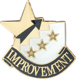 Die Struck Enamel Filled Most Improved Lapel Pin
