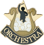 Die Struck Enamel Filled Orchestra Lapel Pin