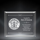 GreyStone Medford Free Standing 1-1/4" Thick Beveled Award | 3 SIZES