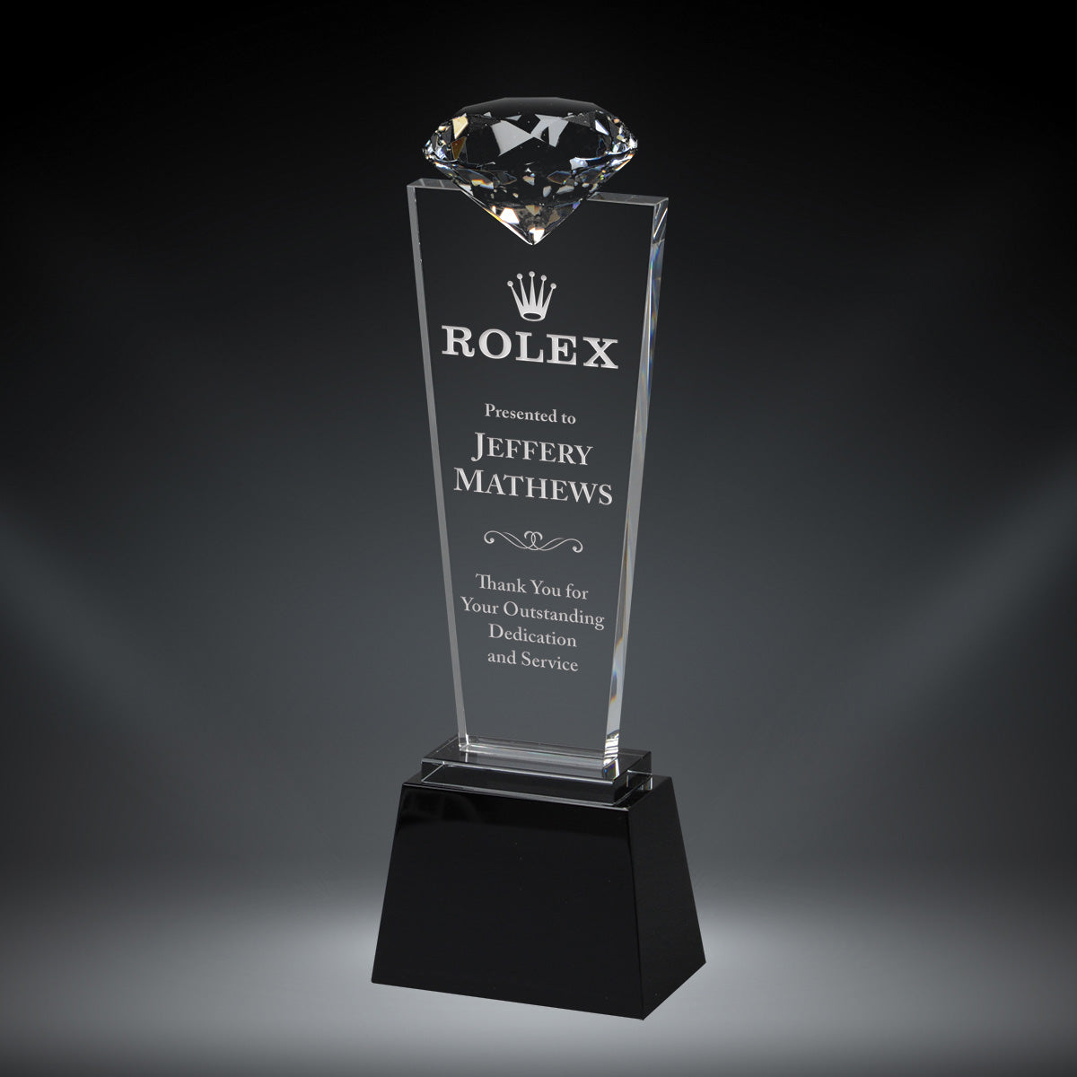 Cambridge Glass & Metal Plaque - Corporate Awards & Trophies