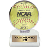 Clear Globe Softball Holder Trophy
