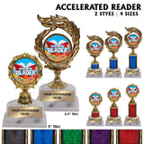 Accelerated Reader AR Award Trophies | 2 STYLES | 4 SIZES | 5 COLORS