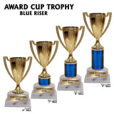 Gold Cup Award Trophies | 4 SIZES | 5 COLORS
