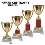 Gold Cup Award Trophies | 4 SIZES | 5 COLORS