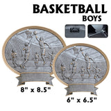 Legend Series Silver and Gold Oval Sport Resin Plates  | 2 SIZES