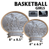 Legend Series Silver and Gold Oval Sport Resin Plates  | 2 SIZES