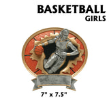 3D Sport Blaster Series Silver and Gold Oval Resin Plates  | 2 SIZES