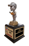 Fantasy Football League Bobblehead bobble head bobble-head perpetual trophy trophies custom customized FFL Best Cheap Brown Black Base