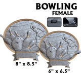 Legend Series Silver and Gold Oval Sport Resin Plates  | 2 SIZES