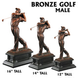 Bronze Modern and Elegant Golf Resin Statue Award Trophies