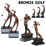 Bronze Modern and Elegant Golf Resin Statue Award Trophies