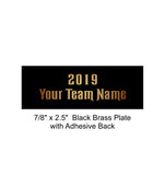 Fantasy Football League Football Resin Box Base Trophy with Perpetual Options
