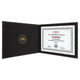 Customizable Leatherette 8-1/2" x 11" Certificate Holders | 10 COLORS