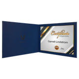 Customizable Leatherette 8-1/2" x 11" Certificate Holders | 10 COLORS