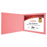 Customizable Leatherette 8-1/2" x 11" Certificate Holders | 10 COLORS