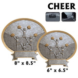Legend Series Silver and Gold Oval Sport Resin Plates  | 2 SIZES