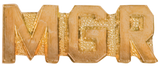 Chenille Gold Metal Lapel Letter Insignia Pins | 48 STYLES