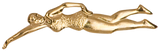 Chenille Gold Metal Lapel Letter Insignia Pins | 48 STYLES