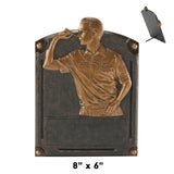 Legends of Fame Series Antique Gold Resin Plate Plaques  | 2 SIZES | 45 STYLES