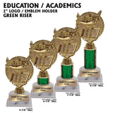Education Lamp of Knowledge Award Trophies | 4 SIZES | 5 COLORS