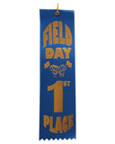1st Place - 2" x 8" Field Day Event Ribbons with card on back