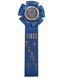 1st Place - 2" x 11-1/2" Rosette Style Event Place Ribbons with Card on Back