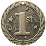 2" FE Series Iron 1st Place Medals on 7/8" Neck Ribbons | 19 STYLES