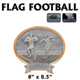 Legend Series Silver and Gold Oval Sport Resin Plates  | 2 SIZES
