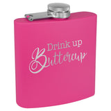 Powder Coated Stainless Steel 6 oz. Flask | 13 COLORS