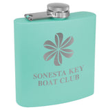 Powder Coated Stainless Steel 6 oz. Flask | 13 COLORS